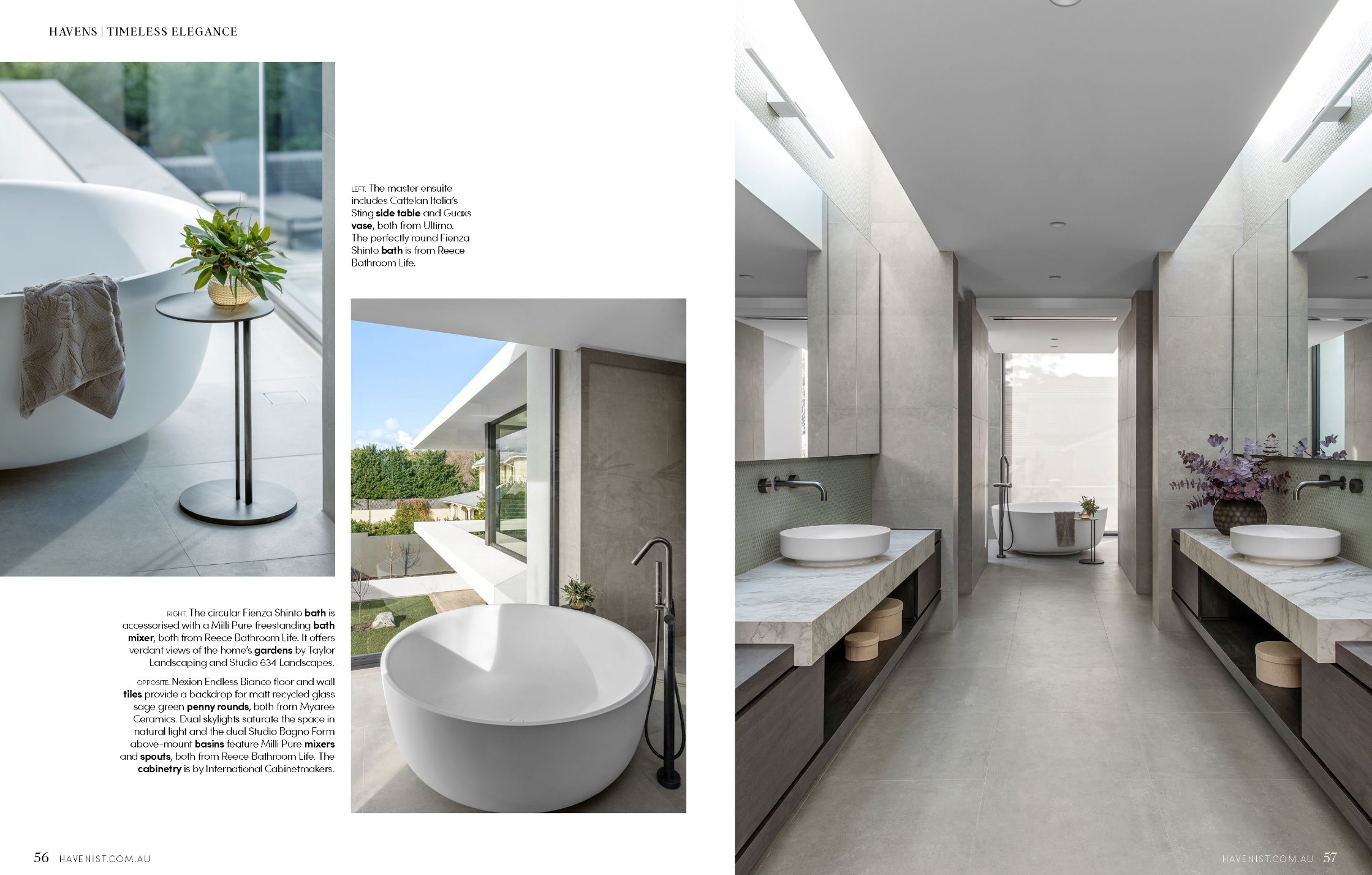 Modern bathroom design with elegant fixtures and natural light.